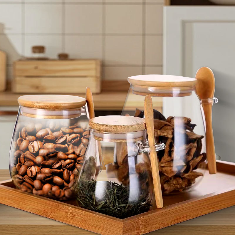 Coffee Tea Jar Set - Герметичная стеклянная банка 34 унции с