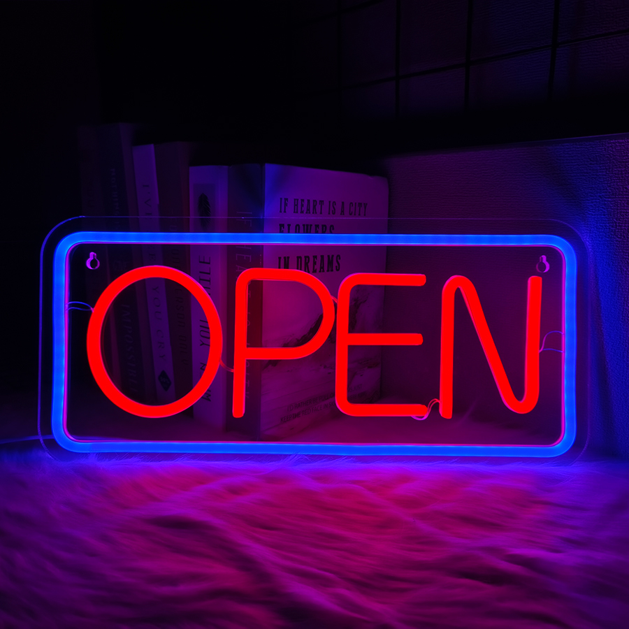 Coffee Tea Neon Sign - Открытая неоновая вывеска, большая бизнес-лампа с