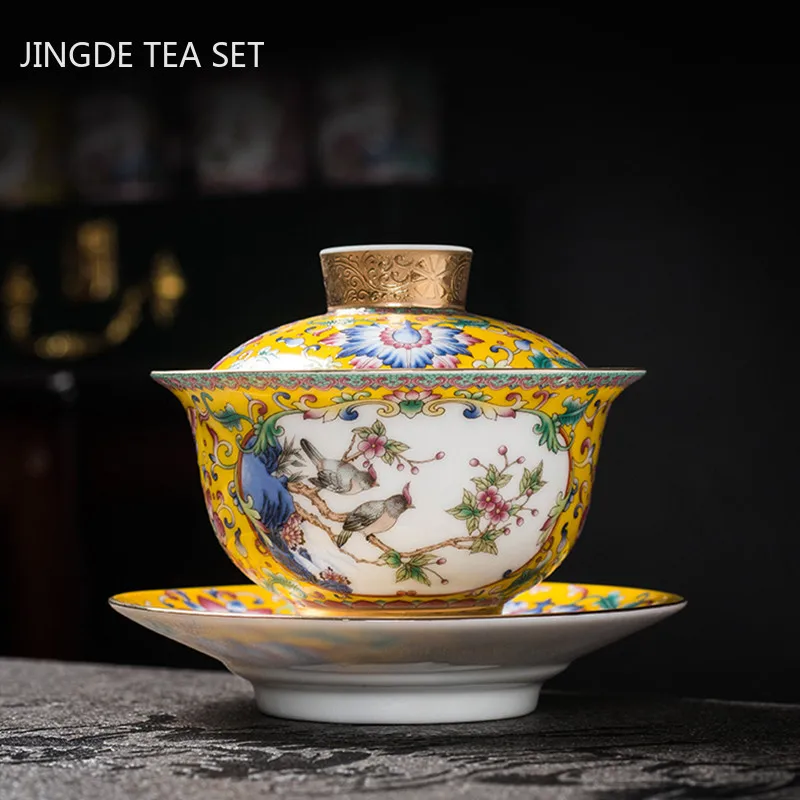 Coffee Tea Set Up - Цзиндэчжэнь эмалированный цвет керамический китайский чайный