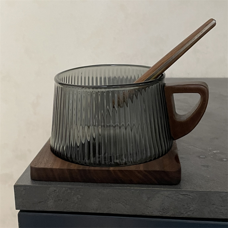 Espresso Cup Saucer - 200 мл стеклянная кофейная чашка в