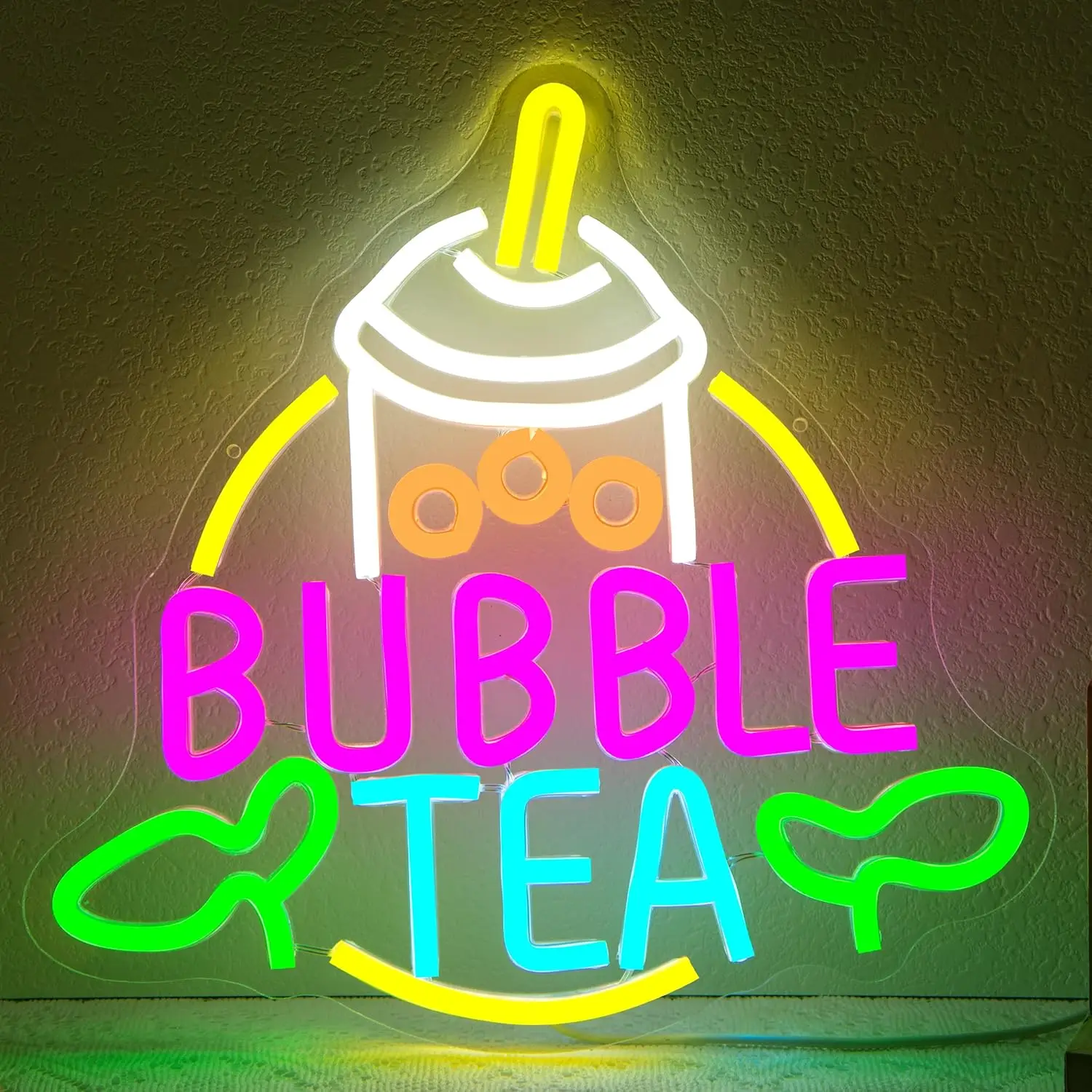 Coffee Tea Neon Sign - Неоновая вывеска «Баббл-ти» с USB-питанием, регулируемая