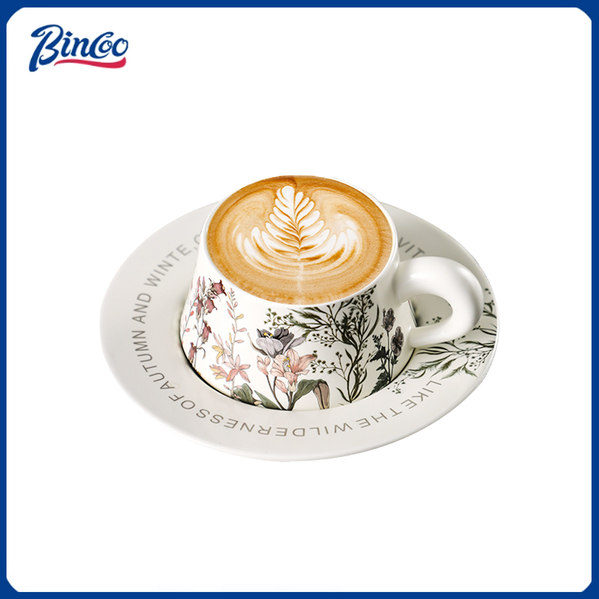 Espresso Cup Saucer - BINCOO 260 мл керамическая кофейная чашка