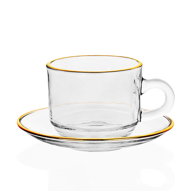 Стеклянные кофейные чашки с зо – обзор и цена Espresso Cup Saucer