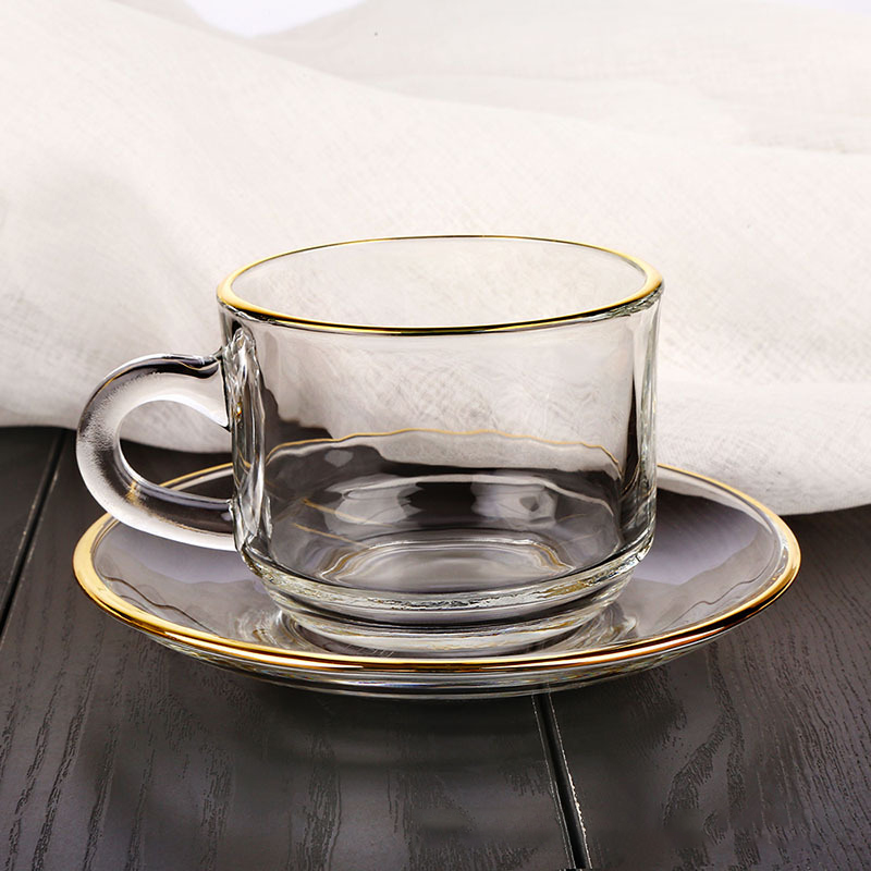Стеклянные кофейные чашки с зо – обзор и цена Espresso Cup Saucer