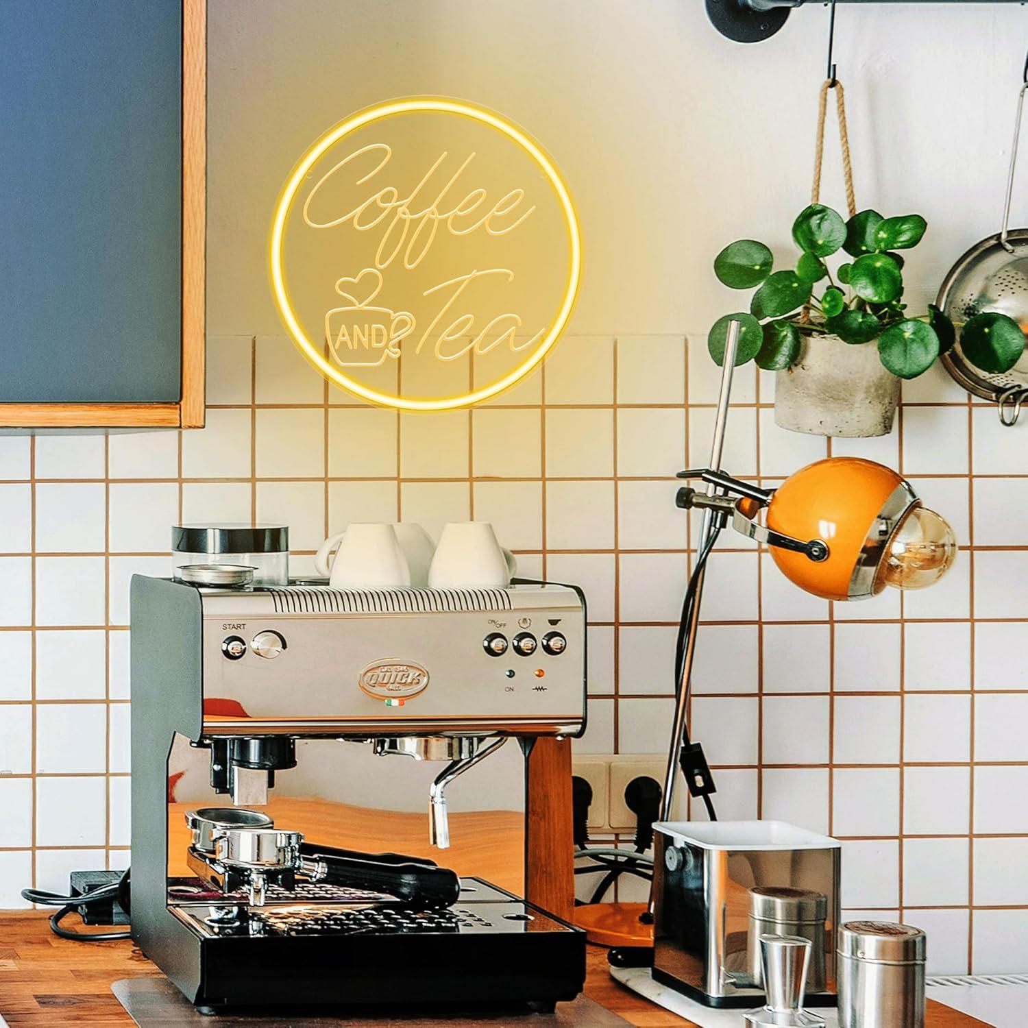 Неоновая вывеска «Кофе и чай»  – обзор и цена Coffee Tea Neon Sign