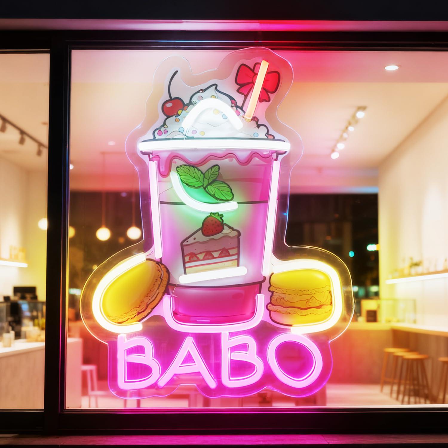 Неоновая вывеска Boba: светящи – обзор и цена Coffee Tea Neon Sign