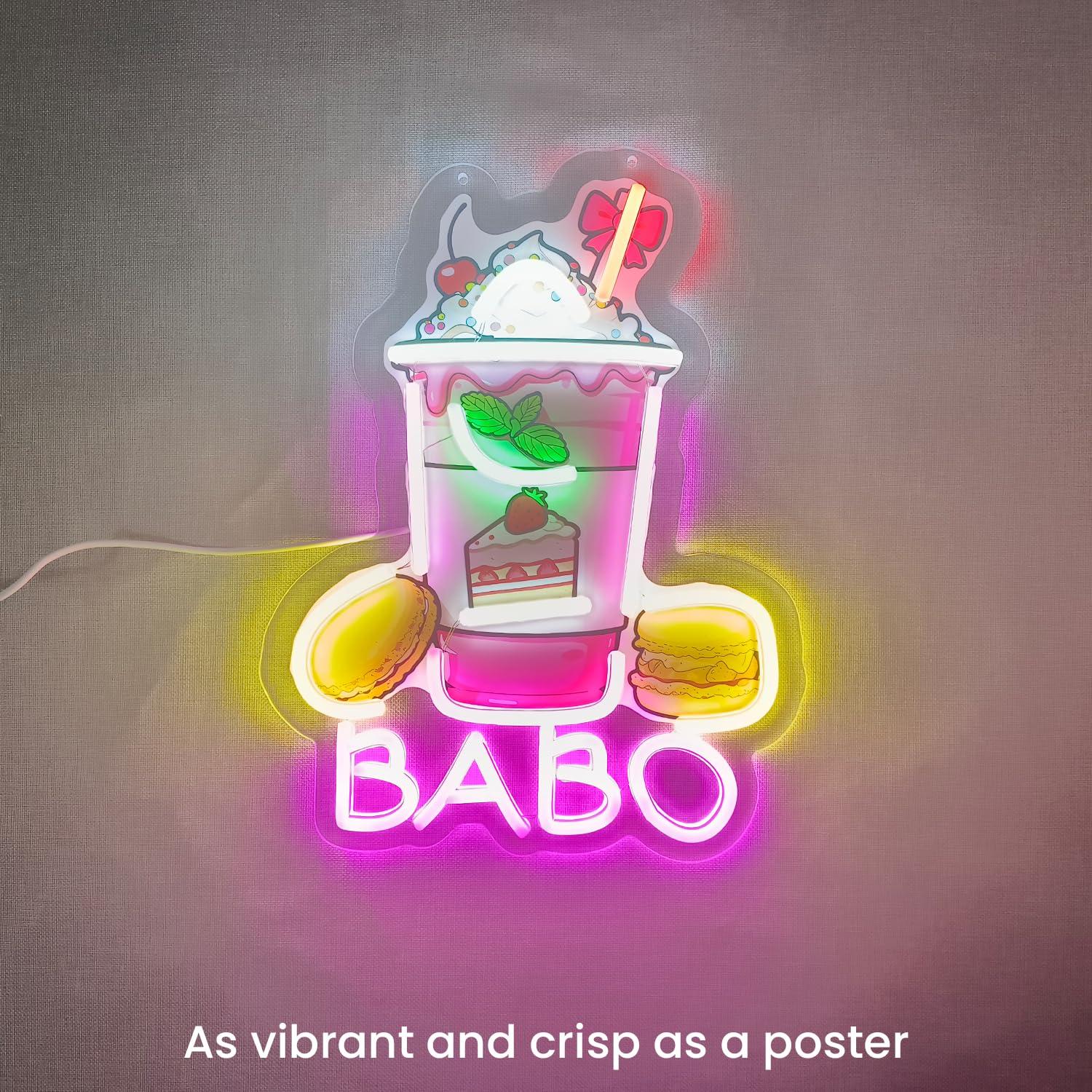 Неоновая вывеска Boba: светящи – обзор и цена Coffee Tea Neon Sign