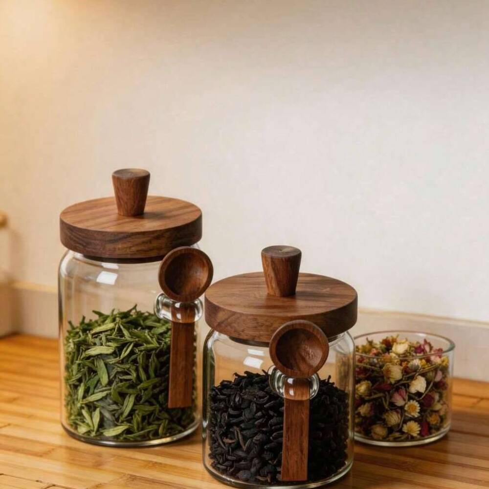 Набор из 3-х прозрачных стекля – обзор и цена Coffee Tea Jar Set