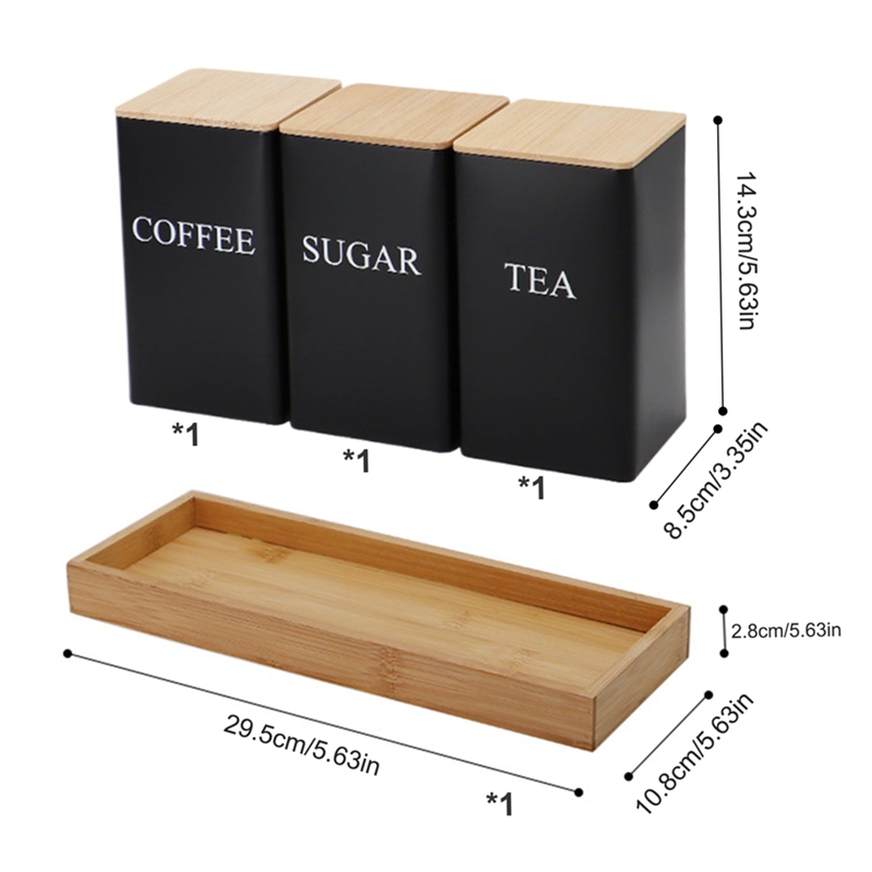 Набор из 3 предметов: банки дл – обзор и цена Coffee Tea Jar Set