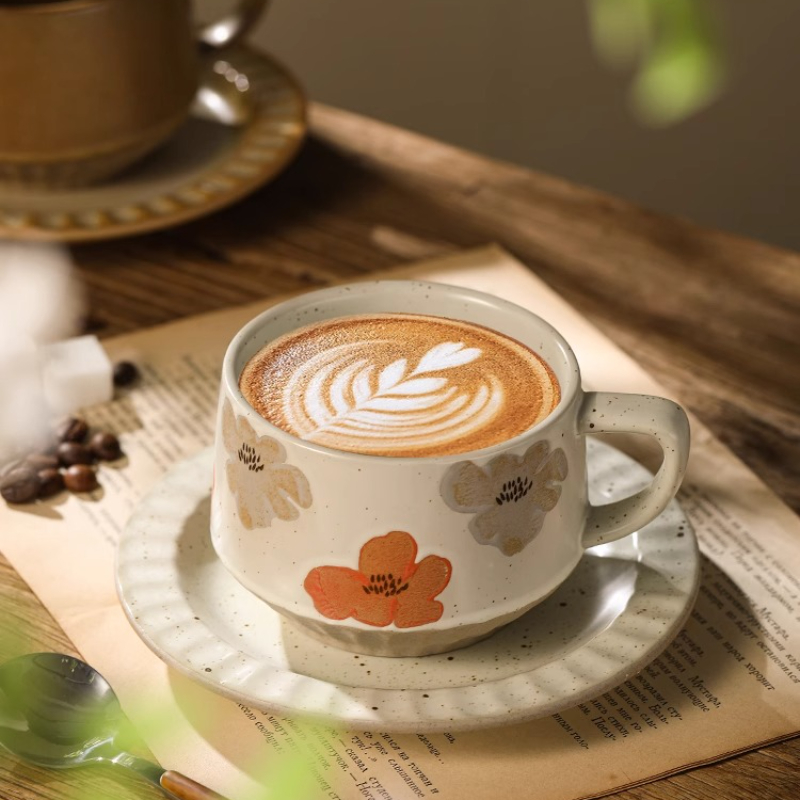 Керамическая чашка в стиле рет – обзор и цена Coffee Tea Set Up