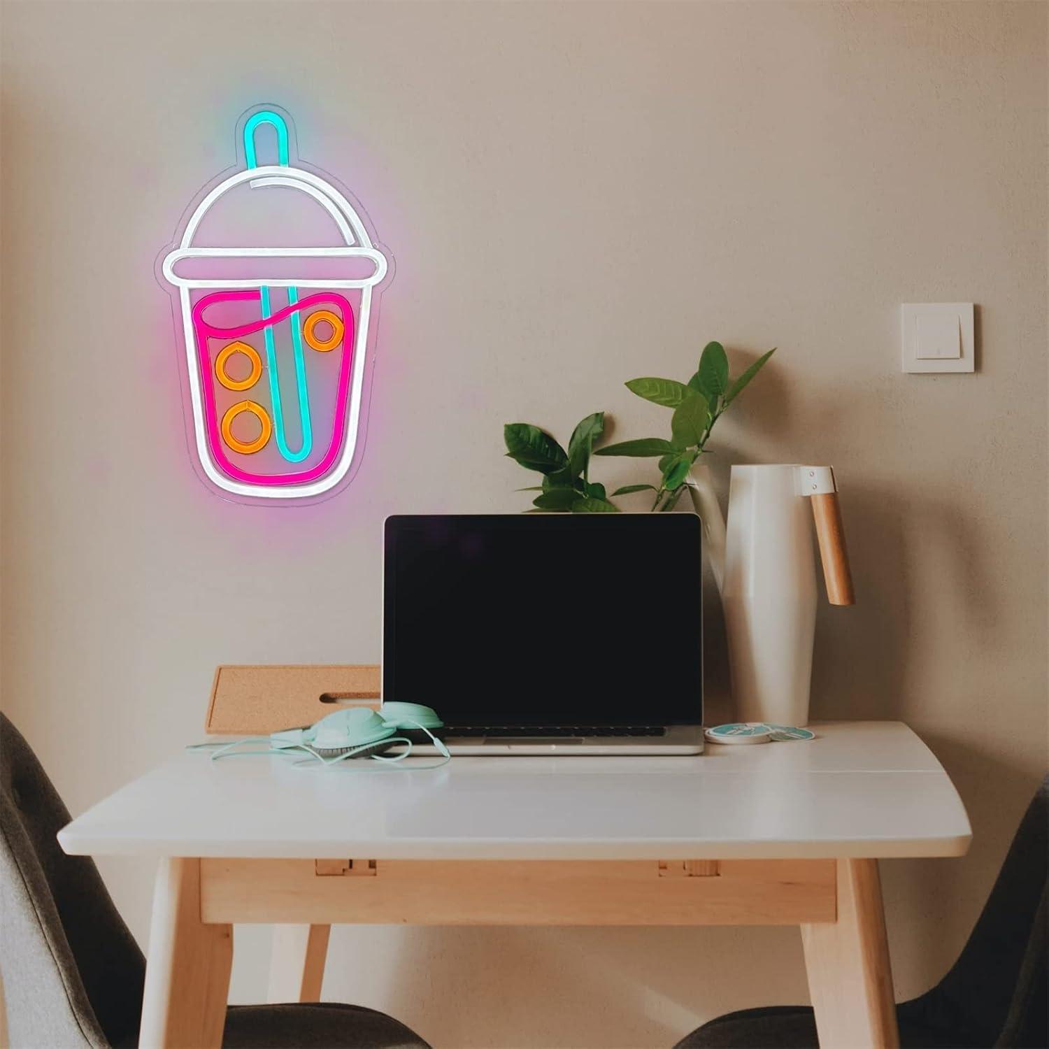 Неоновая вывеска для магазина  – обзор и цена Coffee Tea Neon Sign