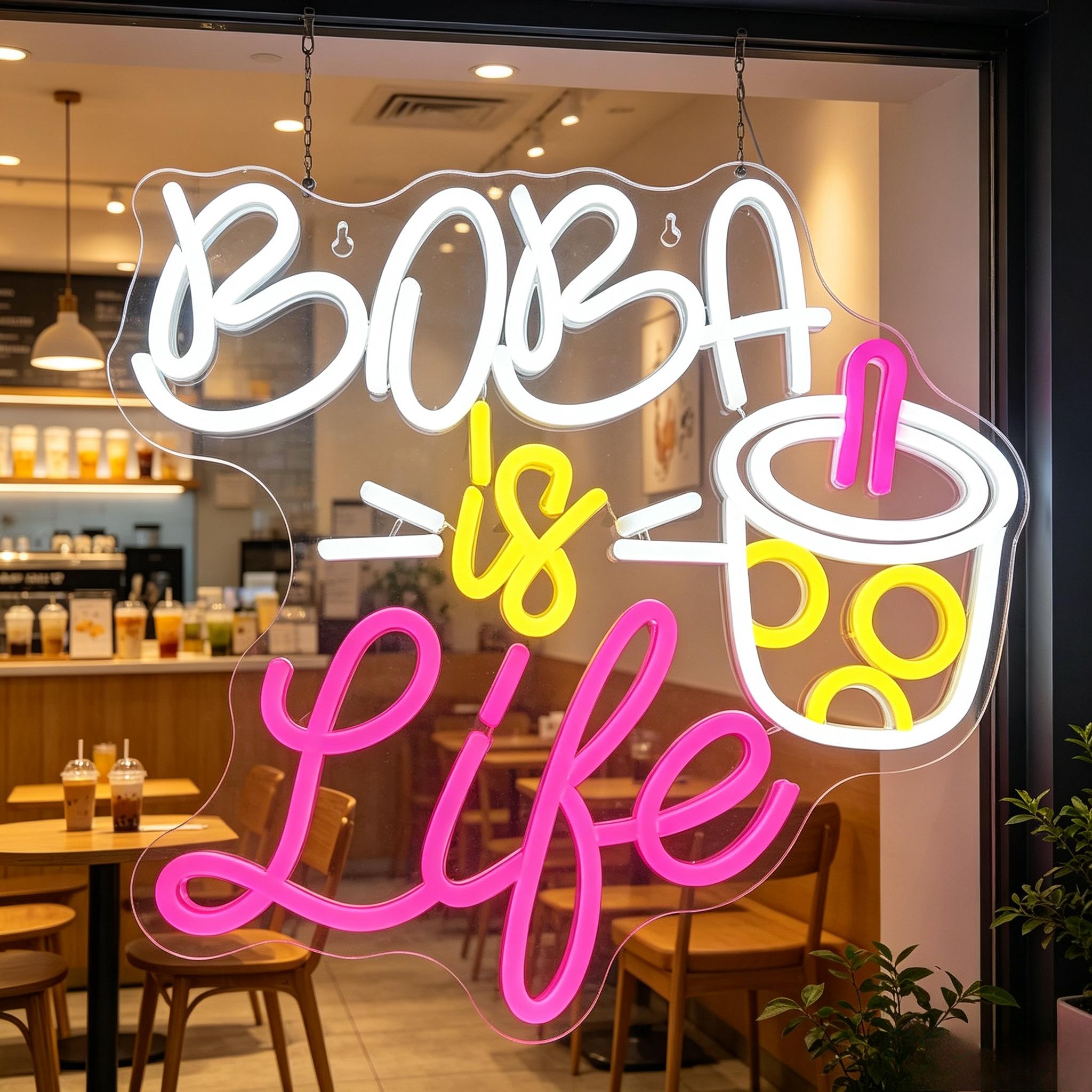 Неоновая вывеска для магазина  – обзор и цена Coffee Tea Neon Sign