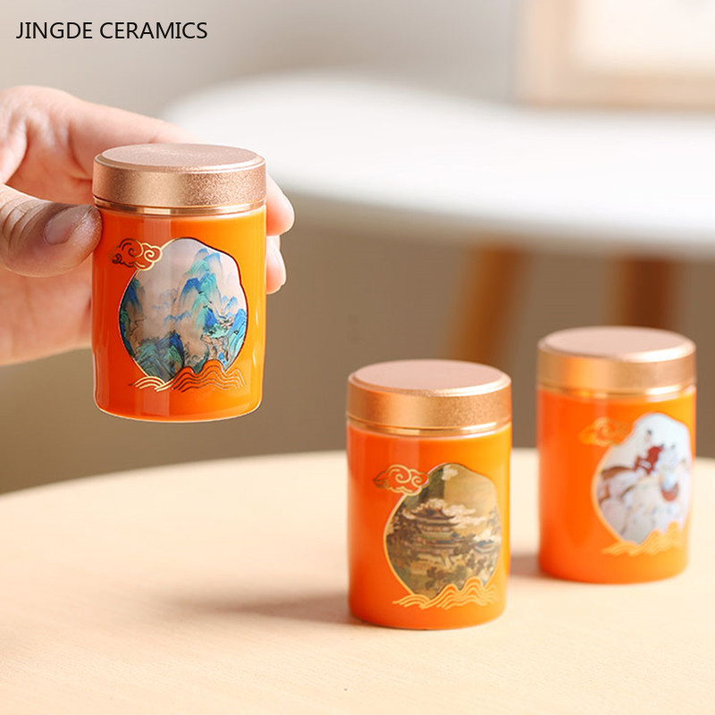 1 шт., китайский портативный д – обзор и цена Coffee Tea Jar Set