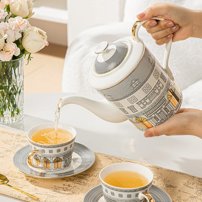 Архитектурная чашка и блюдце,  – обзор и цена Coffee Tea Set Up